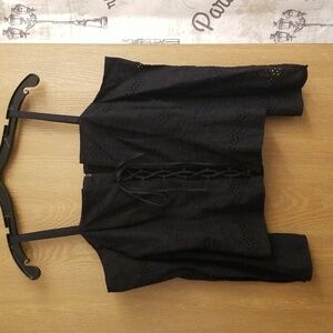 BCBG navy off the shoulder like new